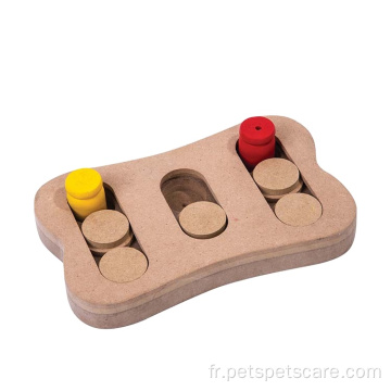 Design attrayant Chien intelligent Jouets en bois pour chien